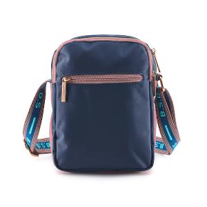 B.S.D.S冰山袋鼠 - 非常莓好 - 織帶拼接隨身收納包 - 甜粉藍【7001-BP】