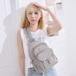 B.S.D.S冰山袋鼠 - 時光旅人 - 知性單肩後背兩用包 - 薄霧灰【B108-2GR】