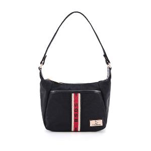 B.S.D.S冰山袋鼠 - 非常莓好 - 織帶拼接輕巧實搭小包 - 紅磚黑【8011-KR】