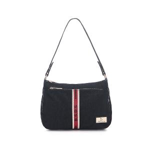 B.S.D.S冰山袋鼠 - 非常莓好 - 織帶拼接輕量斜肩包 - 紅磚黑【8013-KR】