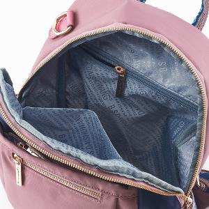 B.S.D.S冰山袋鼠 - 非常莓好 - 織帶拼接多層兩用後背包 - 藕紫灰【7011-GU】