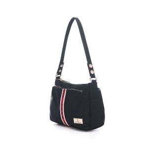 B.S.D.S冰山袋鼠 - 非常莓好 - 織帶拼接輕量斜肩包 - 紅磚黑【8013-KR】