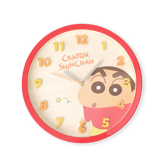 蠟筆小新立體數字靜音時鐘 療癒時光系列