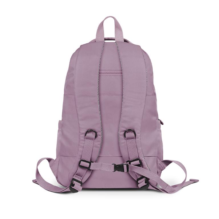 B.S.D.S冰山袋鼠 - 時光旅人 - 知性多夾層附插袋胸扣後背包 - 深芋紫【B1254U】