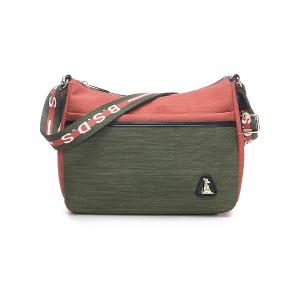 B.S.D.S冰山袋鼠 - 玩色主義 - 雙色休閒輕量斜背包 - 甜柚綠【9006-OG】