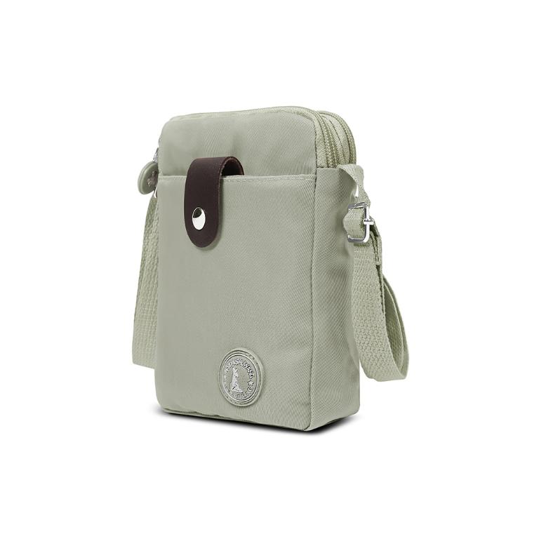 B.S.D.S冰山袋鼠 - 時光旅人 - 知性直立三層斜背小包 - 抹茶綠【B129-6MG】