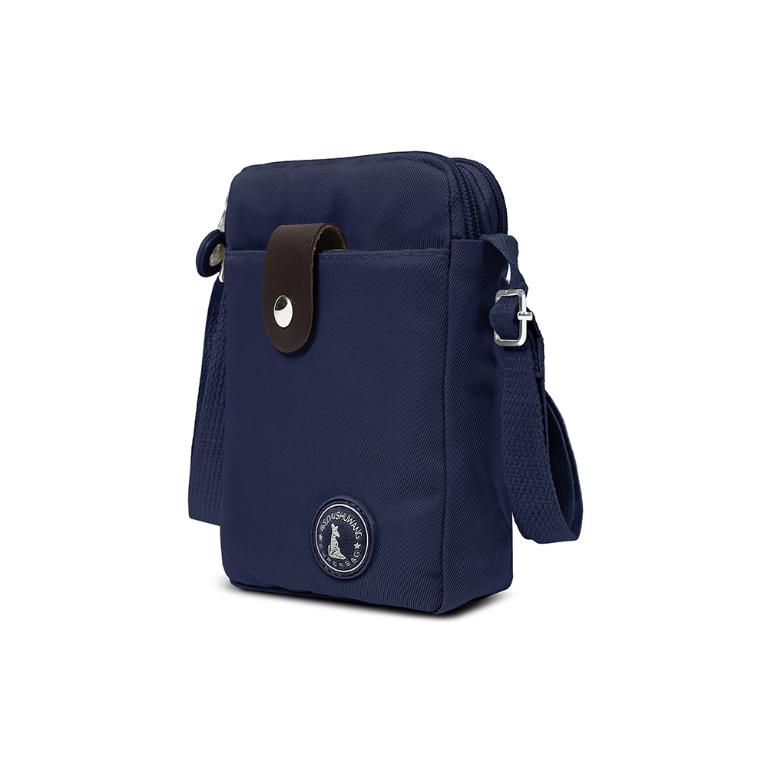 B.S.D.S冰山袋鼠 - 時光旅人 - 知性直立三層斜背小包 - 藍色【B129-6B】