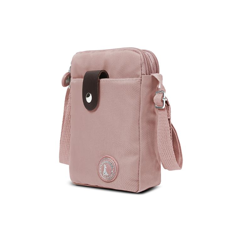 B.S.D.S冰山袋鼠 - 時光旅人 - 知性直立三層斜背小包 - 奶茶杏【B129-6C】