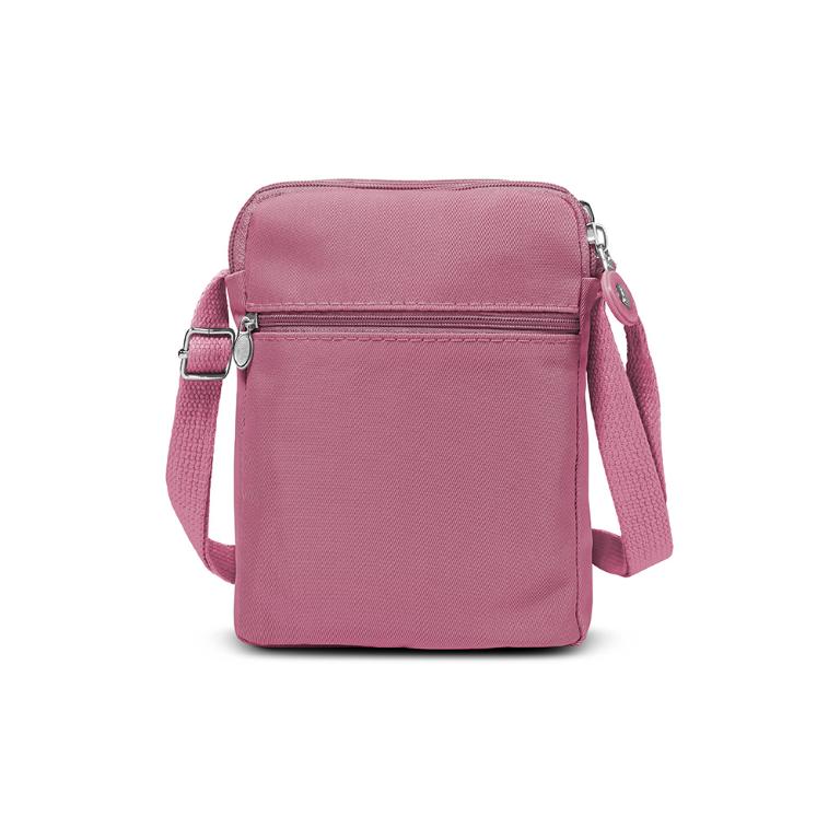 B.S.D.S冰山袋鼠 - 時光旅人 - 知性直立三層斜背小包 - 莓果粉【B129-6PP】