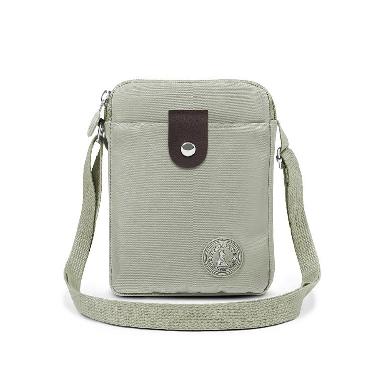 B.S.D.S冰山袋鼠 - 時光旅人 - 知性直立三層斜背小包 - 抹茶綠【B129-6MG】