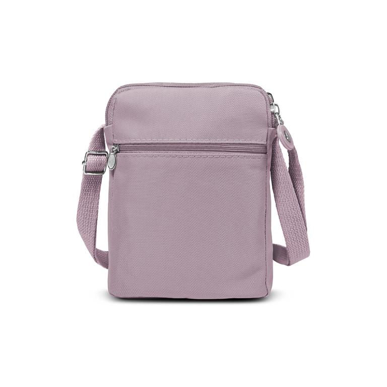 B.S.D.S冰山袋鼠 - 時光旅人 - 知性直立三層斜背小包 - 淡紫色【B129-6PR】