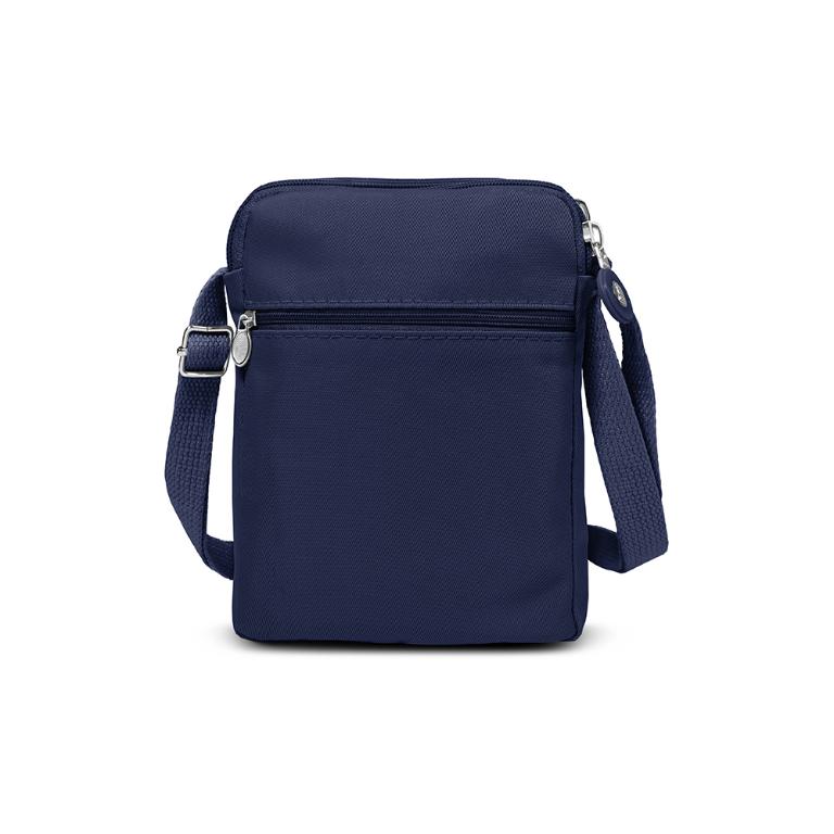 B.S.D.S冰山袋鼠 - 時光旅人 - 知性直立三層斜背小包 - 藍色【B129-6B】