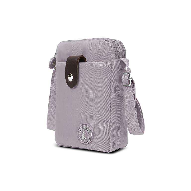 B.S.D.S冰山袋鼠 - 時光旅人 - 知性直立三層斜背小包 - 薄霧灰【B129-6GR】