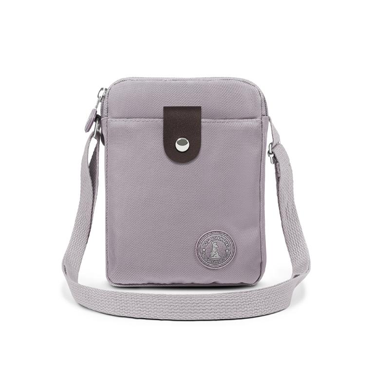 B.S.D.S冰山袋鼠 - 時光旅人 - 知性直立三層斜背小包 - 薄霧灰【B129-6GR】