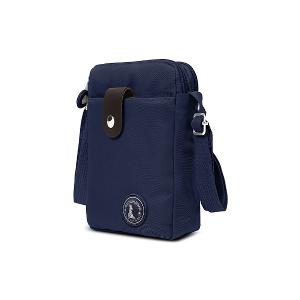 B.S.D.S冰山袋鼠 - 時光旅人 - 知性直立三層斜背小包 - 藍色【B129-6B】