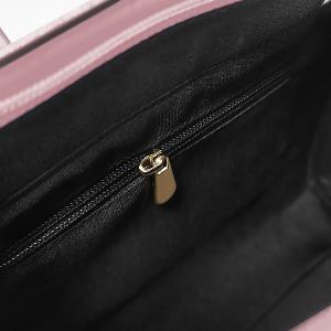 B.S.D.S冰山袋鼠 - 摩登都會 - 品牌刺繡兩用手提包 - 黑色【XW3140K】