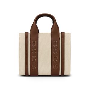 B.S.D.S冰山袋鼠 - 摩登都會 - 品牌刺繡兩用手提包 - 米杏色【XW3140C】