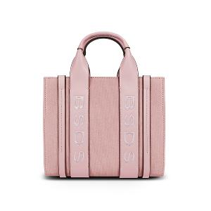 B.S.D.S冰山袋鼠 - 摩登都會 - 品牌刺繡兩用手提包 - 粉色【XW3140P】