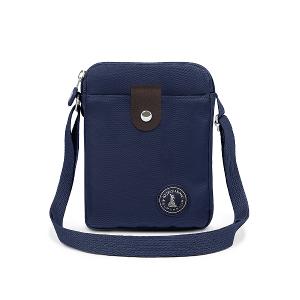 B.S.D.S冰山袋鼠 - 時光旅人 - 知性直立三層斜背小包 - 藍色【B129-6B】