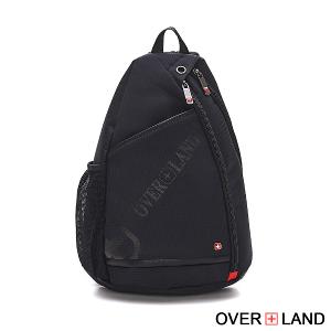 OVERLAND - 美式十字軍 - LOGO浮印側開口胸背包/後背包 - 5191
