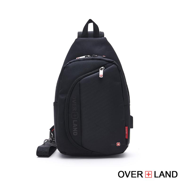 OVERLAND - 美式十字軍 - LOGO浮印圓弧造型胸背包/肩背包 - 5209