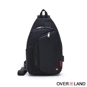 OVERLAND - 美式十字軍 - LOGO浮印圓弧造型胸背包/肩背包 - 5209