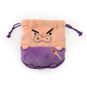 蠟筆小新絨毛造型束口袋