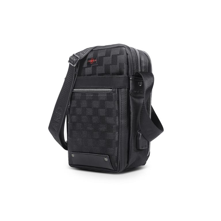 OVERLAND - 美式十字軍 - 直立格紋多層斜背包 - 5628