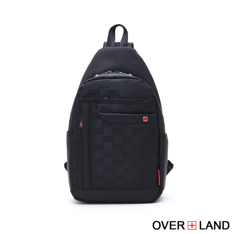 OVERLAND - 美式十字軍 - 格紋經典造型胸背包/後背包 - 5180