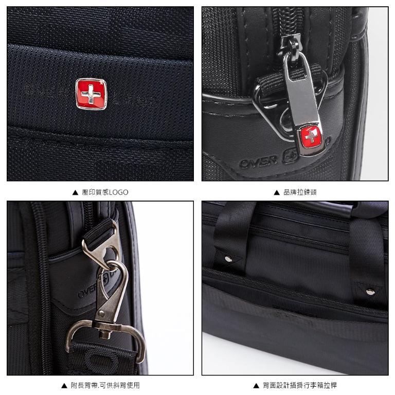 OVERLAND - 美式十字軍 - 格紋經典造型公事包/電腦包/手提包 - 5792