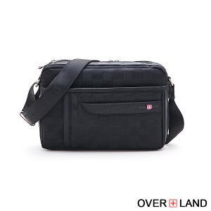 OVERLAND - 美式十字軍 - 格紋經典造型斜背包(中/M) - 2919