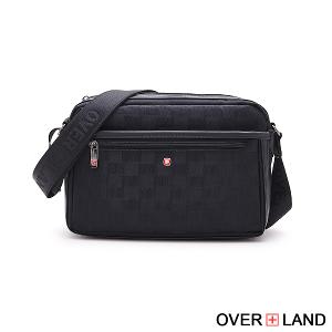 OVERLAND - 美式十字軍 - 格紋拼接斜背包(大/L) - 5089