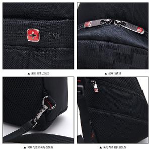 OVERLAND - 美式十字軍 - 格紋經典造型胸背包/後背包 - 5180