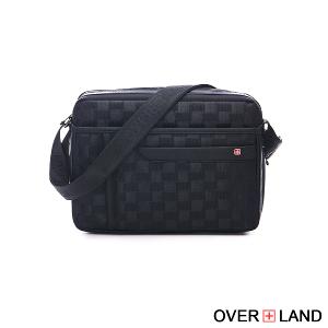 OVERLAND - 美式十字軍 - 格紋經典造型斜背包(大/L) - 2920