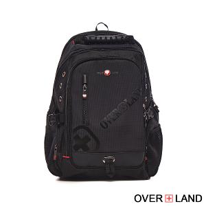 OVERLAND - 美式十字軍 - LOGO浮印機能筆電大容量後背包 - 30691