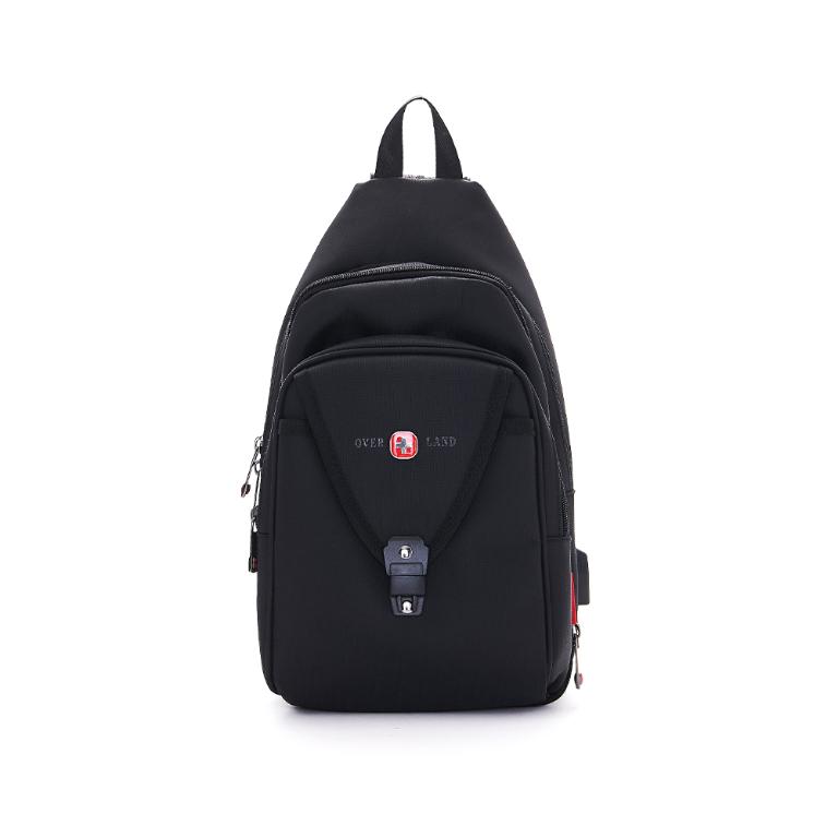 OVERLAND - 美式十字軍 - 素面插扣造型胸背包/後背包 - 5379