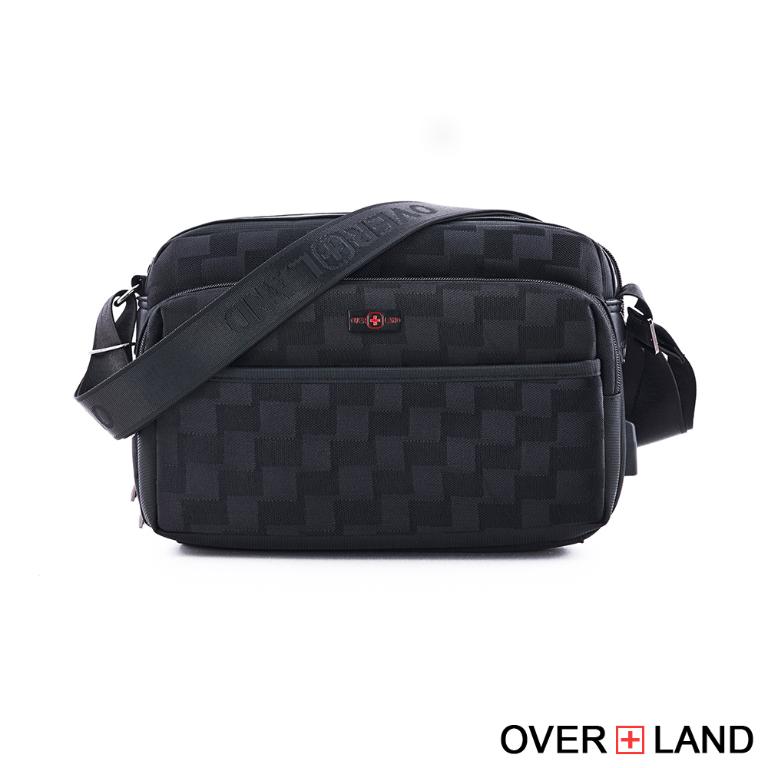 OVERLAND - 美式十字軍 - 格紋機能斜背包(大/L) - 5713