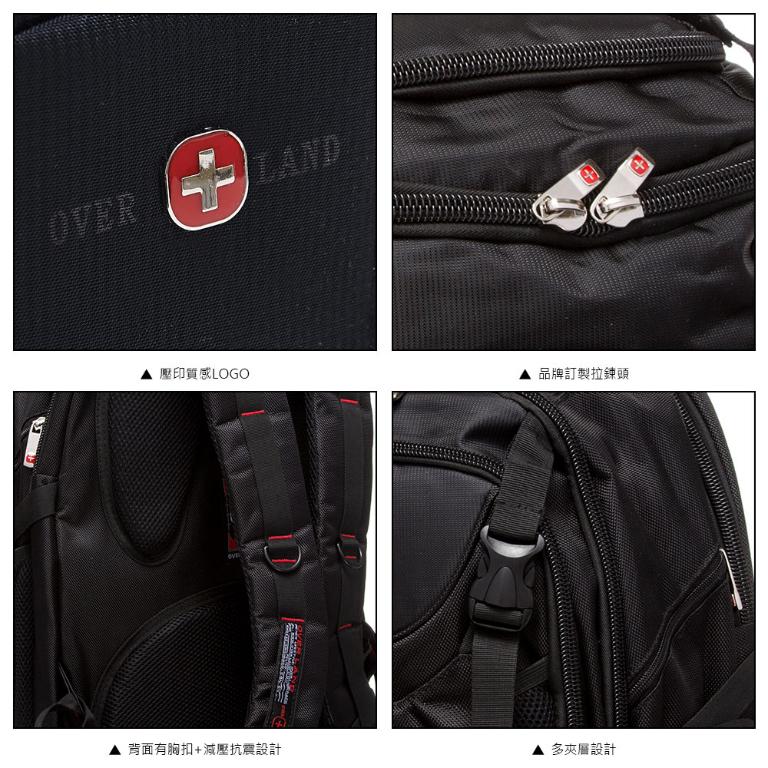 OVERLAND - 美式十字軍 - 素面機能筆電大容量後背包 - 25721
