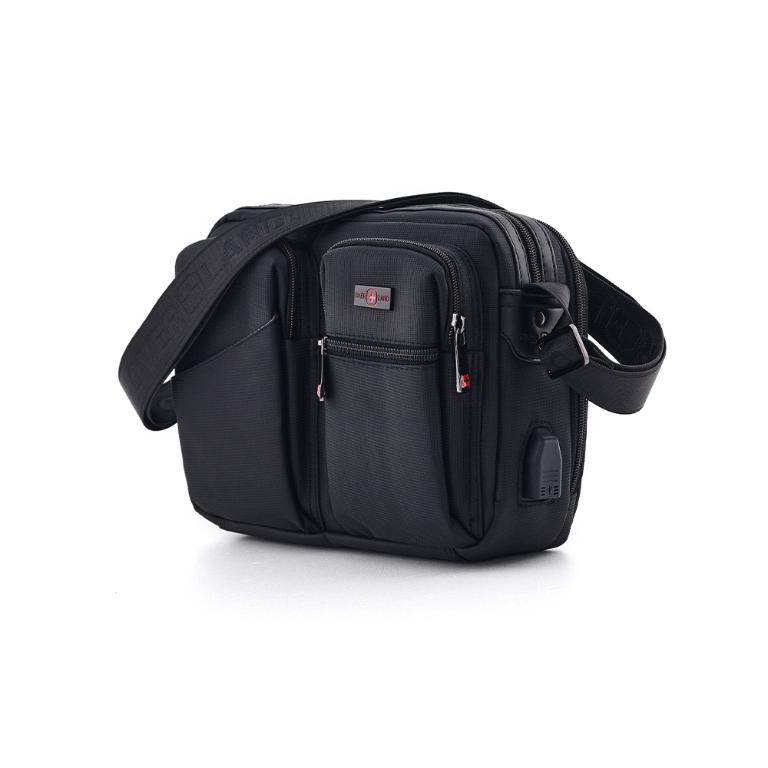 OVERLAND - 美式十字軍 - 素面造型機能多口袋斜背包 - 5701