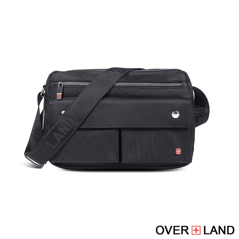 OVERLAND - 美式十字軍 - 素面掀蓋造型斜背包(大/L) - 31891