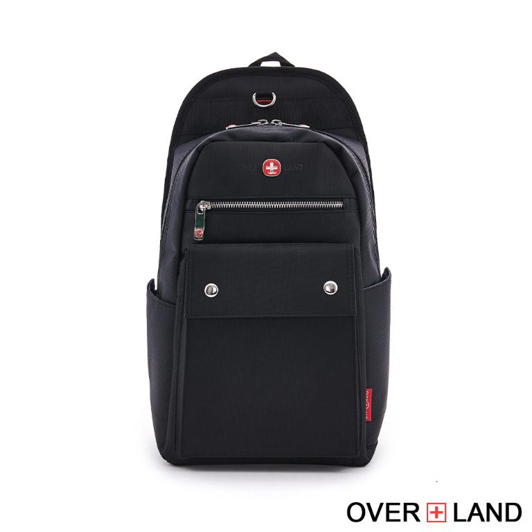 OVERLAND - 美式十字軍 - 素面掀蓋造型大容量胸背包/後背包 - 3180