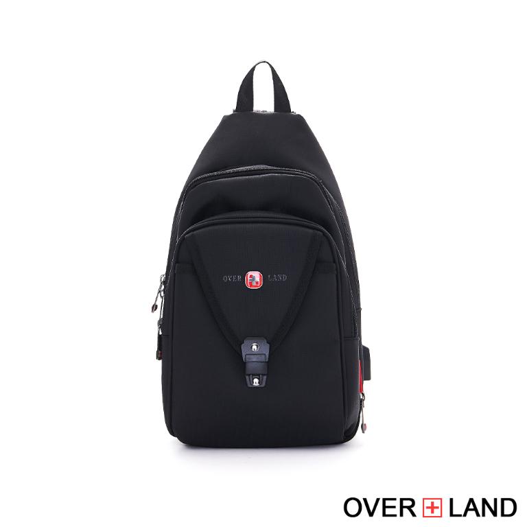 OVERLAND - 美式十字軍 - 素面插扣造型胸背包/後背包 - 5379