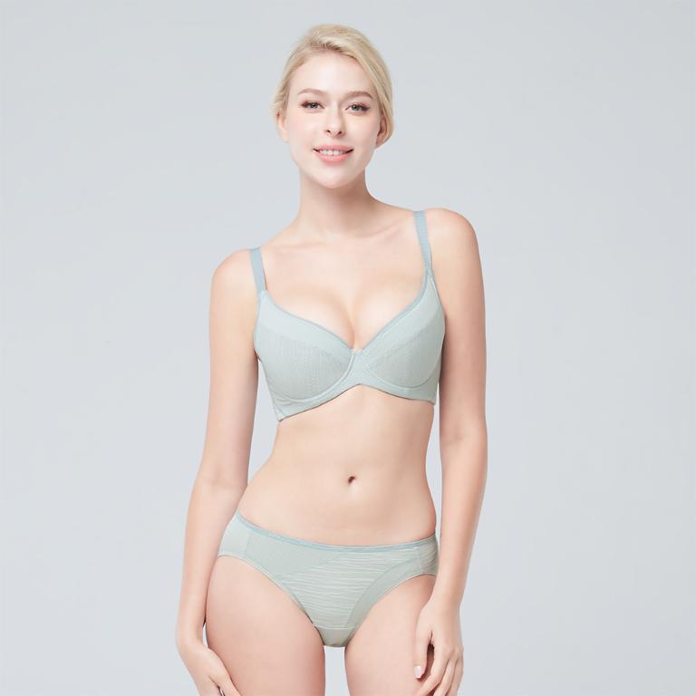 【思薇爾】K.K.Fit系列C-F罩軟鋼圈涼感舒適包覆運動女內衣(流星灰)