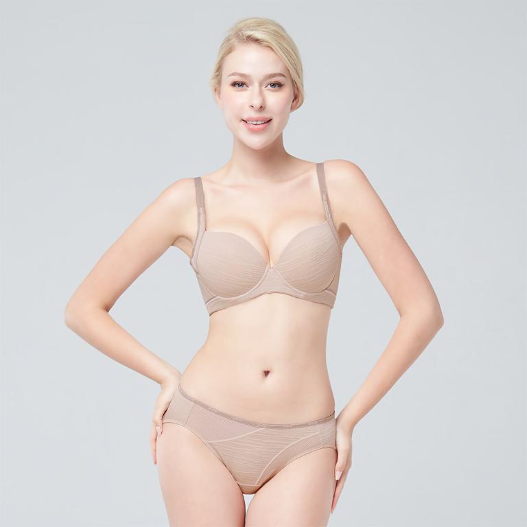 【思薇爾】K.K.Fit系列B-F罩軟鋼圈模杯涼感舒適包覆運動女內衣(雅荷膚)