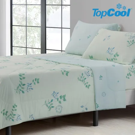 【Tonia Nicole 東妮寢飾】綠光森林TopCool瞬涼呼吸涼感被(單人150x195cm)