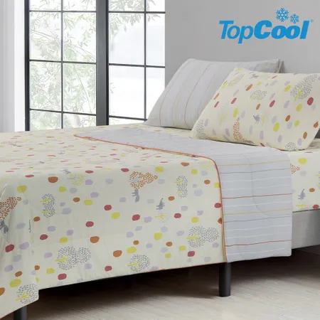 【Tonia Nicole 東妮寢飾Jr】迷狐歷險記TopCool瞬涼呼吸涼感被(單人150x195cm)