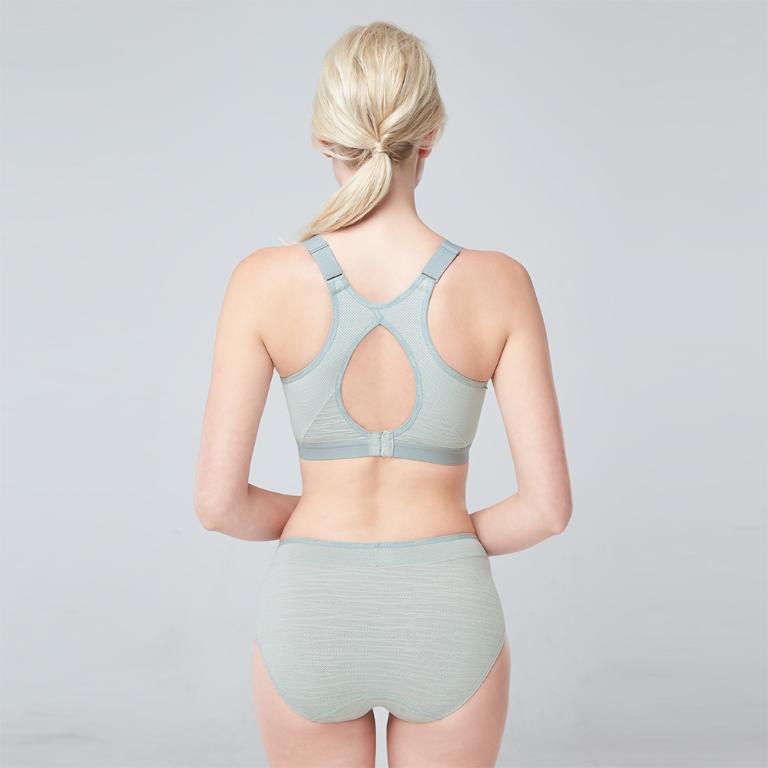 【思薇爾】K.K.Fit系列M-4XL無鋼圈背扣涼感舒適包覆運動短背心(流星灰)