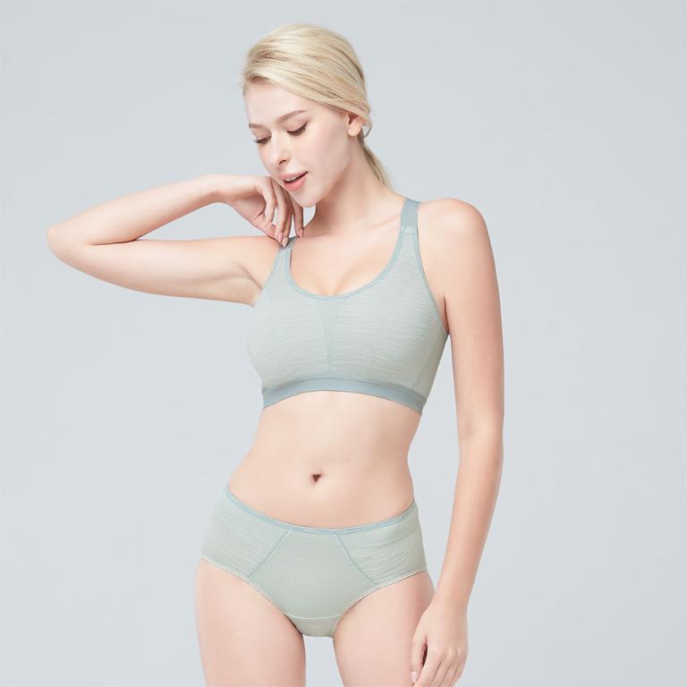 【思薇爾】K.K.Fit系列M-4XL無鋼圈背扣涼感舒適包覆運動短背心(流星灰)