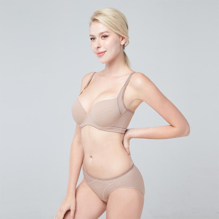 【思薇爾】K.K.Fit系列B-F罩軟鋼圈模杯涼感舒適包覆運動女內衣(雅荷膚)