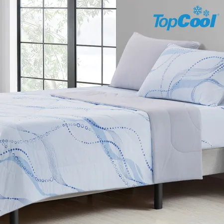 【Tonia Nicole 東妮寢飾】蔚藍海岸TopCool瞬涼呼吸涼感被(單人150x195cm)